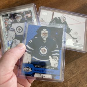 connor hellebuyck lot of hockey cards - instant collection bundle pack