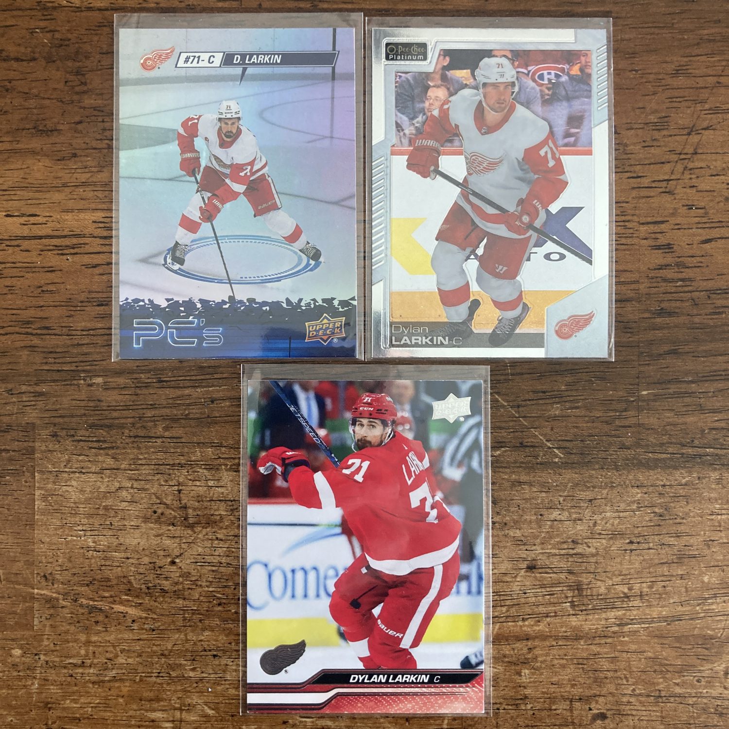dylan larkin lot of hockey cards - instant collection bundle pack