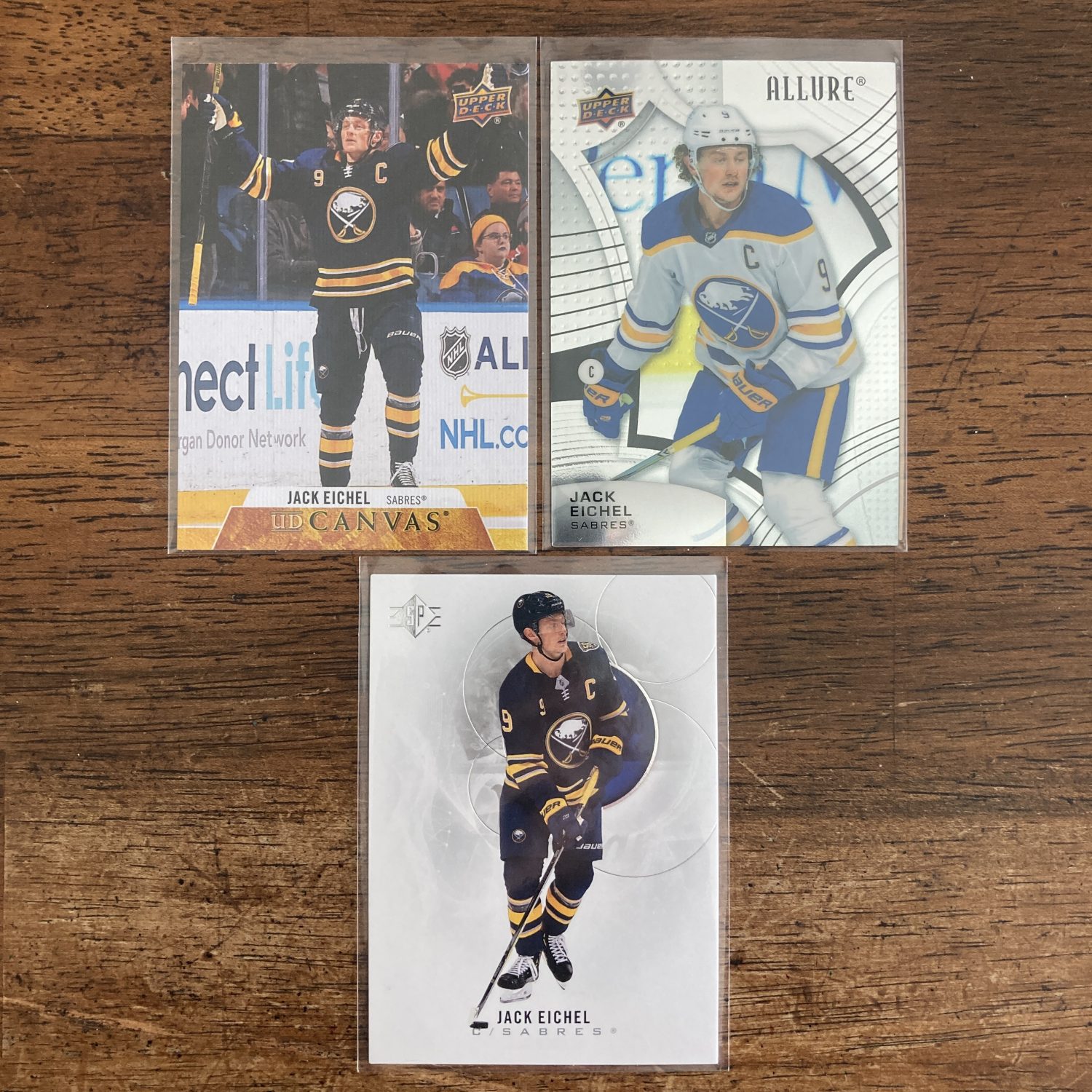 jack eichel lot of hockey cards - instant collection bundle pack