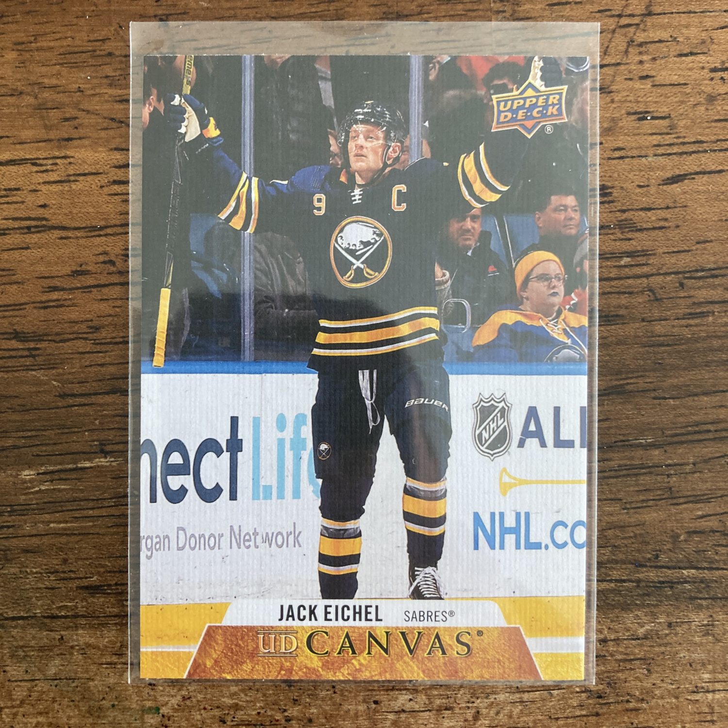 Jack Eichel Pack w/UD Canvas Insert, Lot of 3 Hockey Cards (inv2) - Image 4