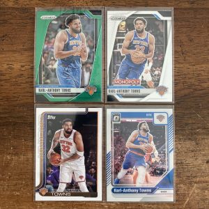 karl-anthony towns lot of basketball cards - instant collection bundle pack