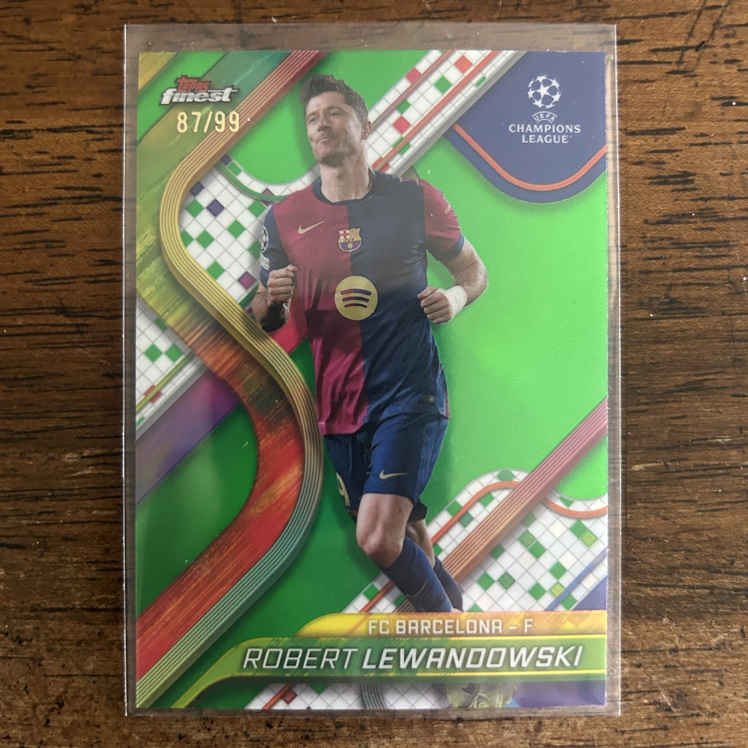 Robert Lewandowski Pack w/SP Green Refractor /99, Lot of 4 Soccer Cards (521_1) - Image 4
