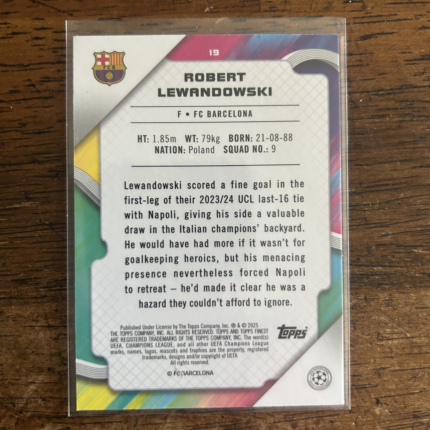 Robert Lewandowski Pack w/SP Green Refractor /99, Lot of 4 Soccer Cards (521_1) - Image 5