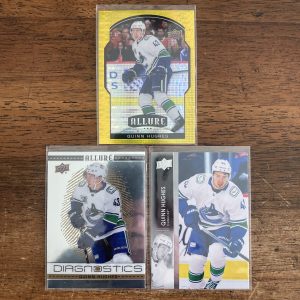 quinn hughes lot of hockey cards - instant collection bundle pack
