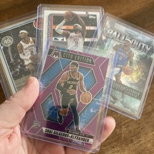 shai gilgeous-alexander lot of basketball cards, sga - instant collection bundle pack