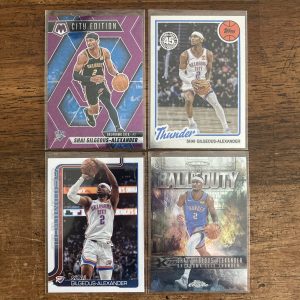 shai gilgeous-alexander lot of basketball cards, sga - instant collection bundle pack