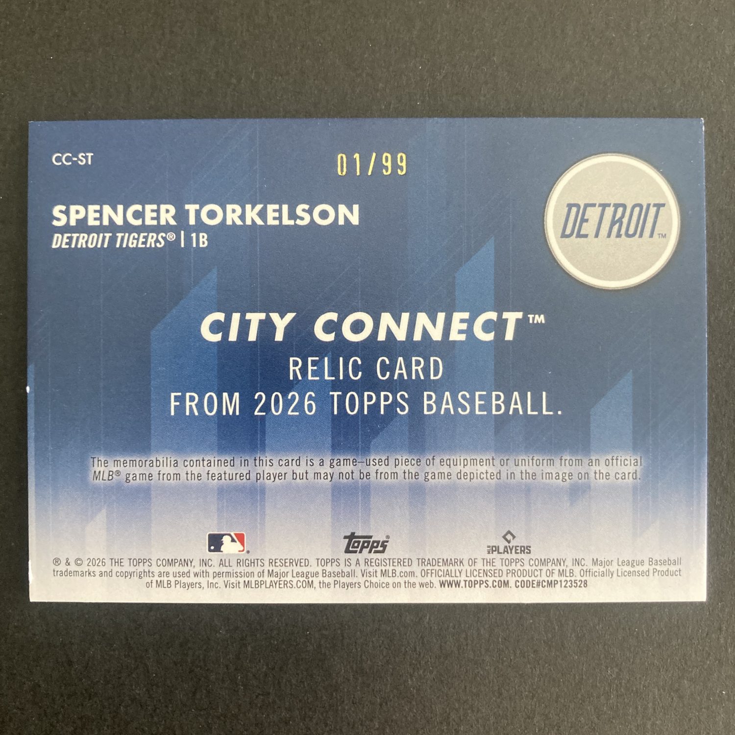 Spencer Torkelson Pack w/Game-Used Relic /99, Lot of 4 Baseball Cards (inv1) - Image 5