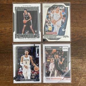 victor wembanyama lot of basketball cards, rookie rc - instant collection bundle pack
