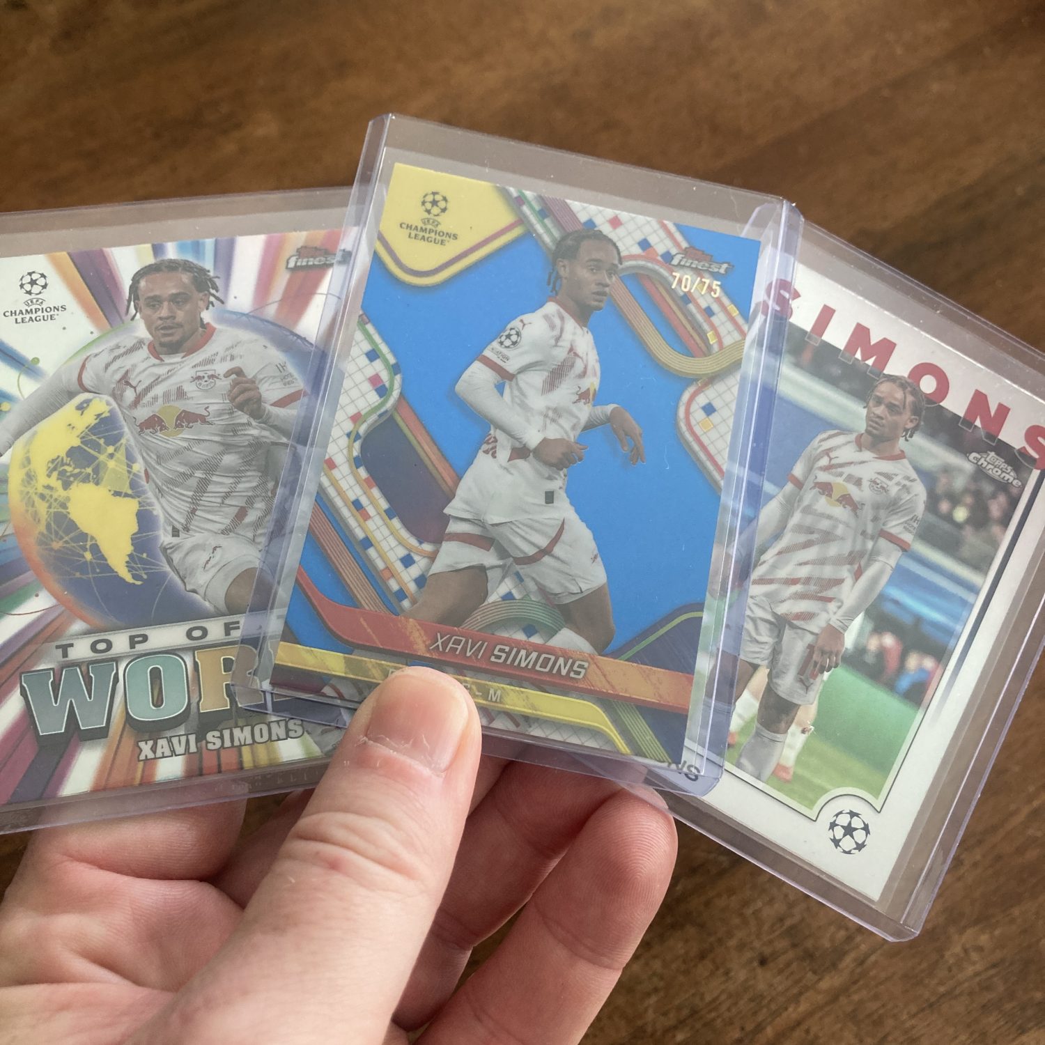 xavi simons lot of soccer cards - instant collection bundle pack