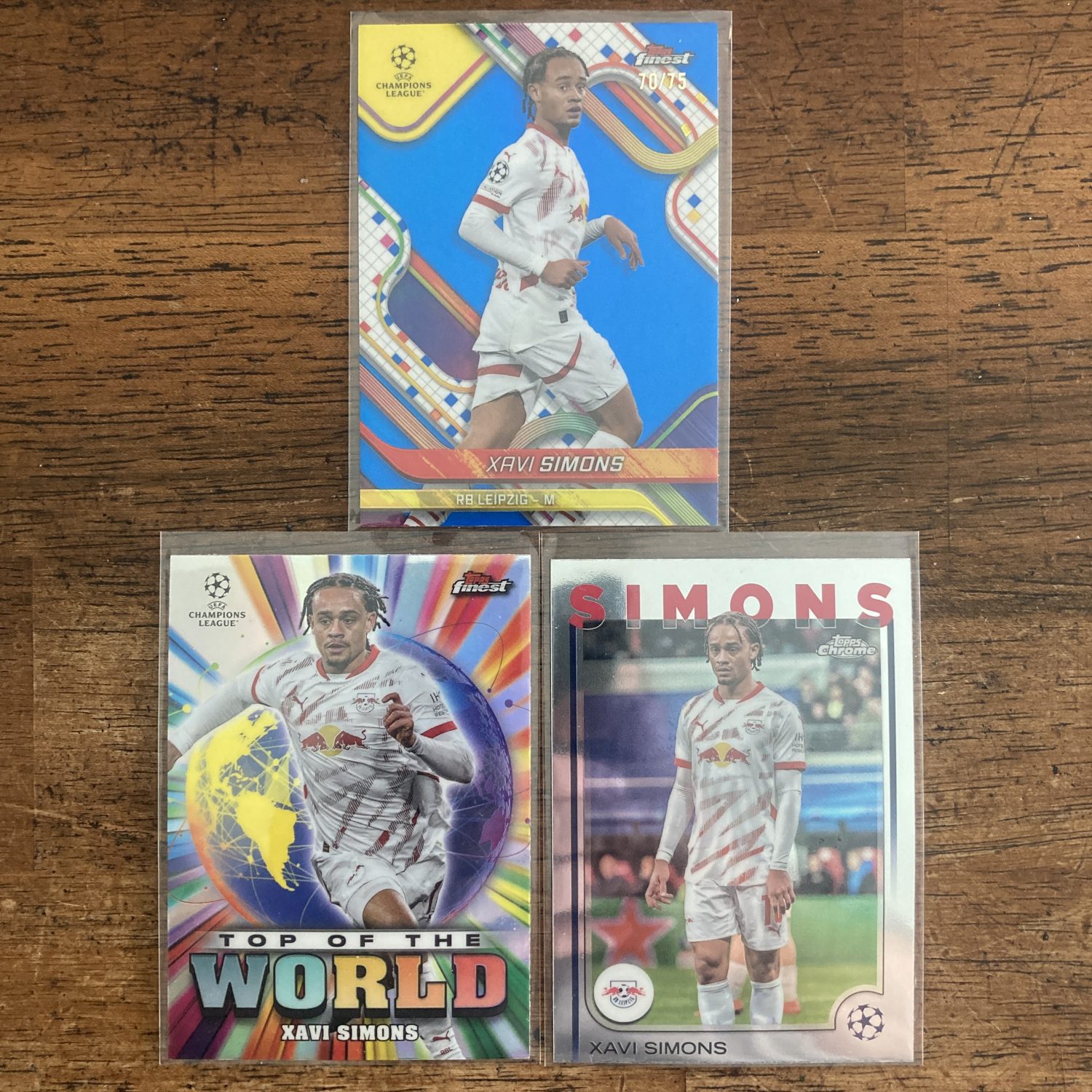 xavi simons lot of soccer cards - instant collection bundle pack