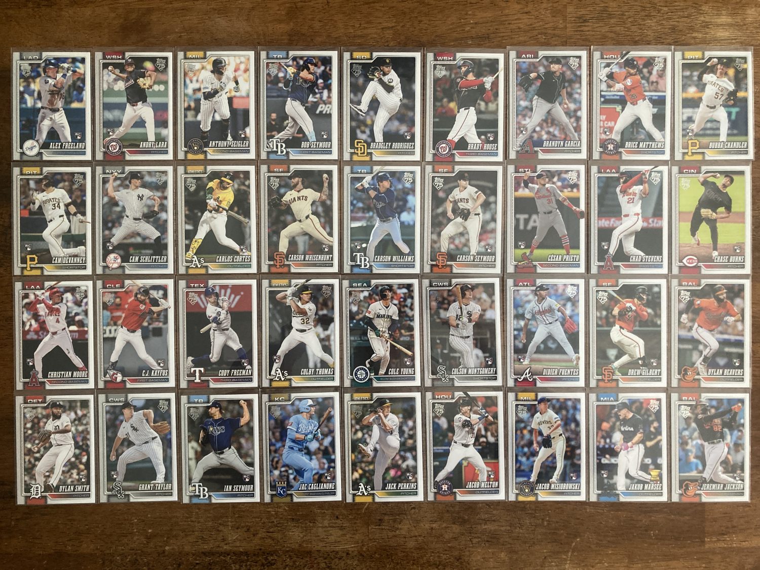 lot of all 71 rookie cards from 2026 topps series one baseball - instant collection bundle pack