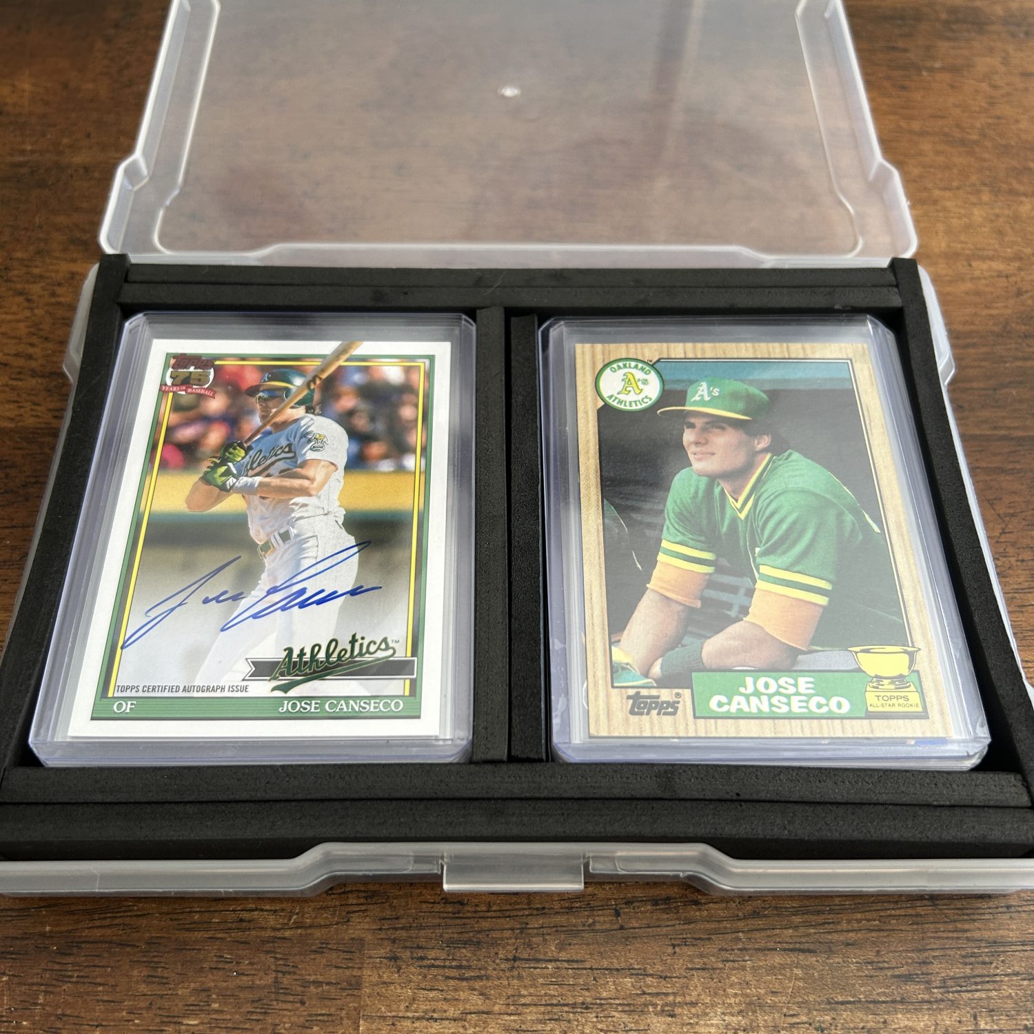Jose Canseco Box Pack w/Autograph, Lot of 28 Baseball Cards, Vintage 80s-90s, Instant Collection - Image 2