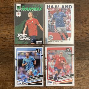erling haaland lot of soccer cards - instant collection bundle pack
