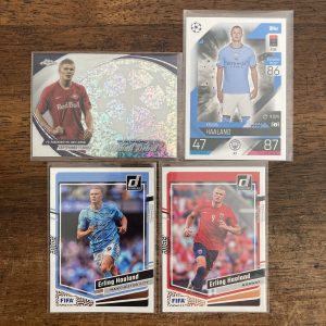 erling haaland lot of soccer cards - instant collection bundle pack