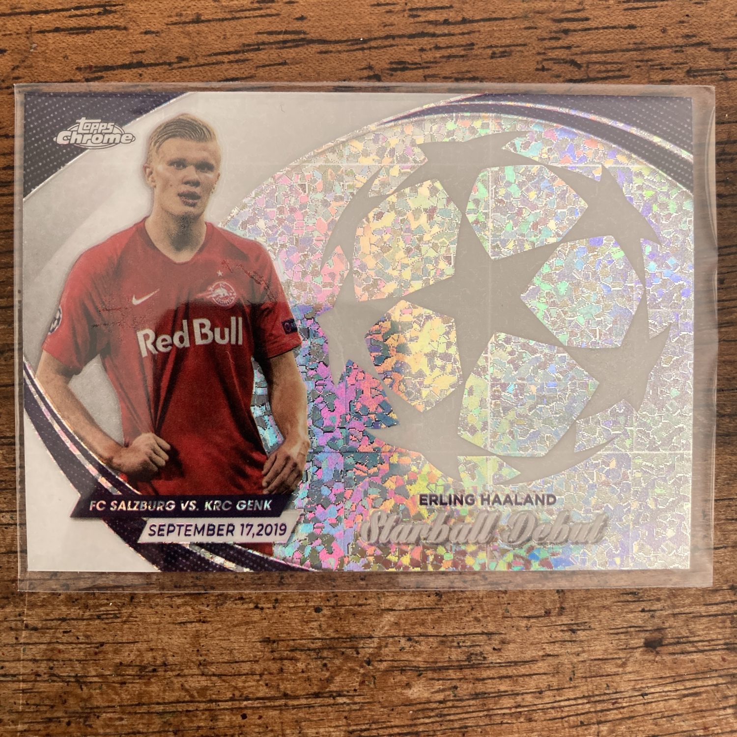 Erling Haaland Pack w/Starball Debut Insert, Lot of 4 Soccer Cards (617_3) - Image 4