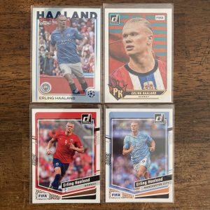 erling haaland lot of soccer cards - instant collection bundle pack