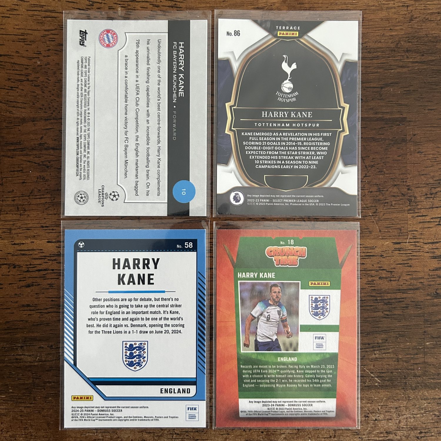 harry kane lot of soccer cards - instant collection bundle pack