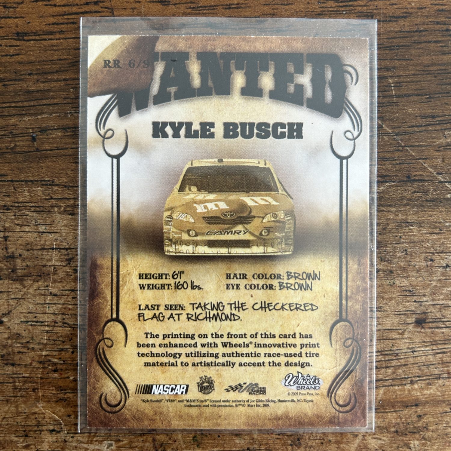 Kyle Busch Pack w/Wanted Insert & Parallel, Lot of 4 Racing Cards, RIP (inv6) - Image 5