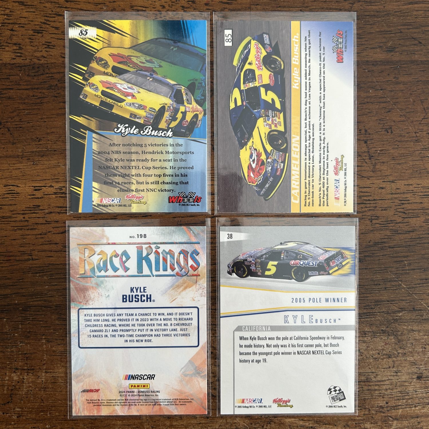 kyle busch lot of racing cards, RIP, Legend, rookie rc - instant collection bundle pack