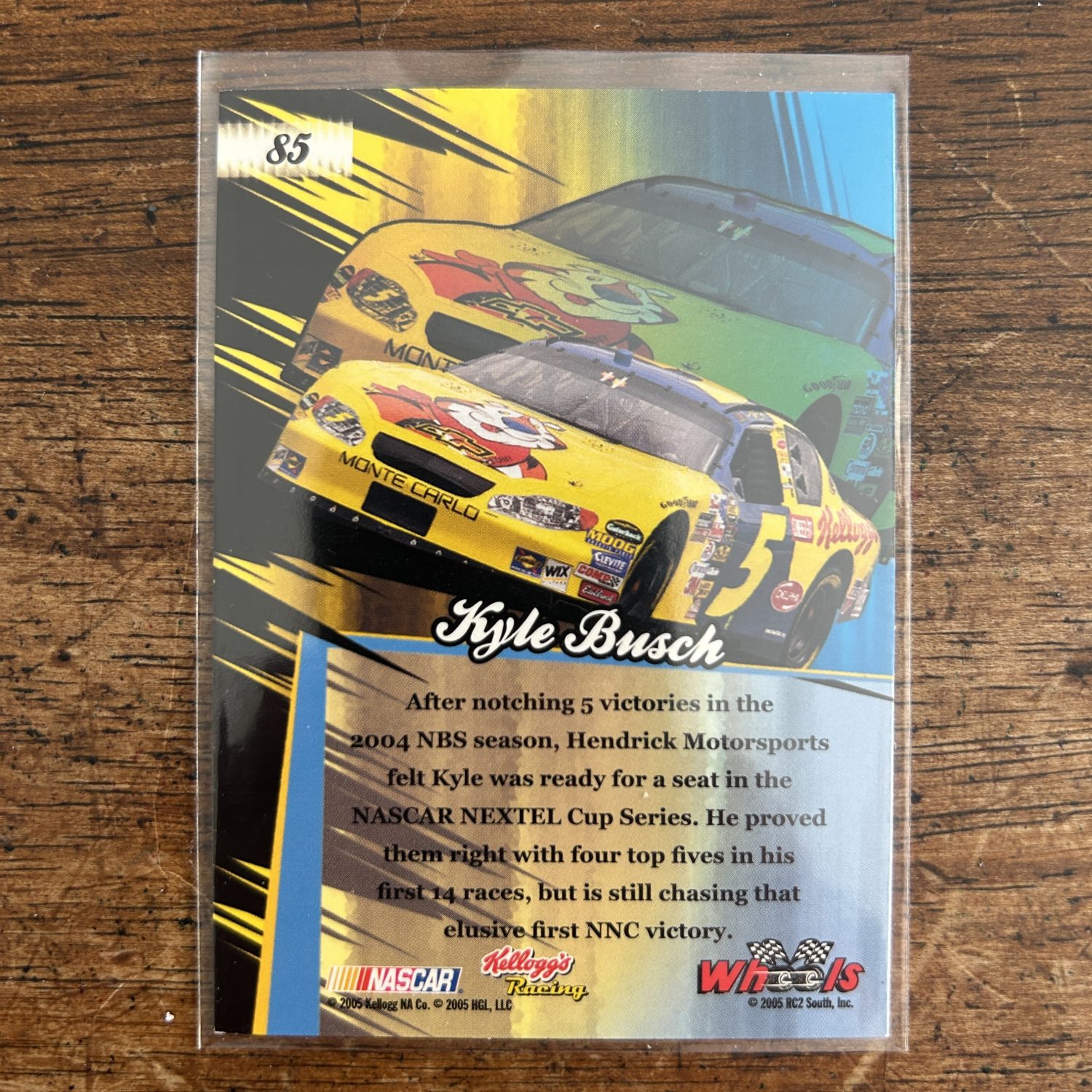 Kyle Busch Pack w/Rookie Thunder RC, Lot of 4 Racing Cards, RIP (inv7) - Image 5