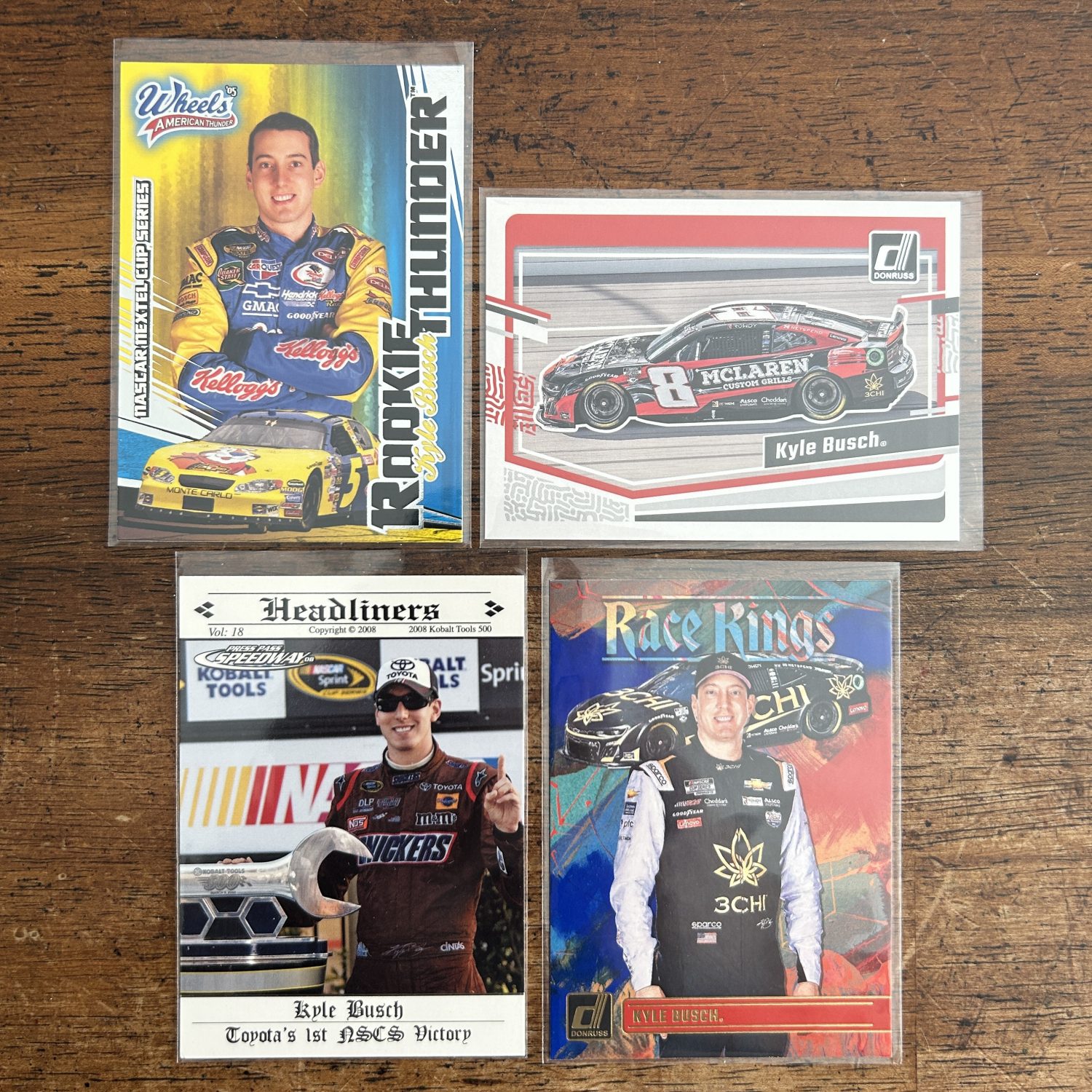 kyle busch lot of racing cards, RIP, Legend, rookie rc - instant collection bundle pack