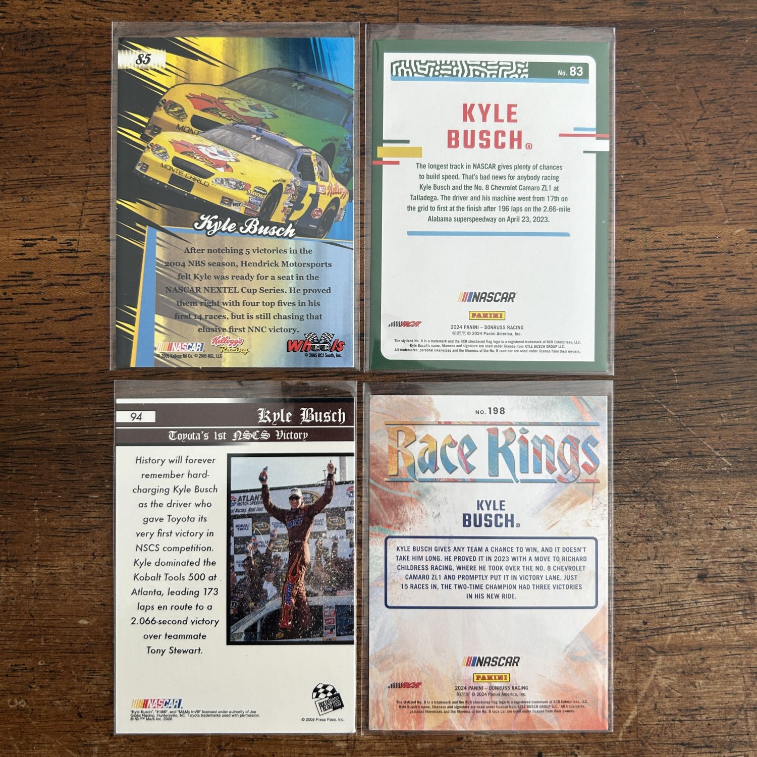 kyle busch lot of racing cards, RIP, Legend, rookie rc - instant collection bundle pack