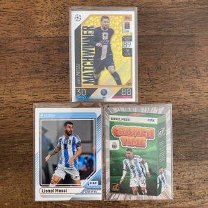 lionel messi lot of soccer cards, - instant collection bundle pack