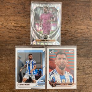 lionel messi lot of soccer cards - instant collection bundle pack