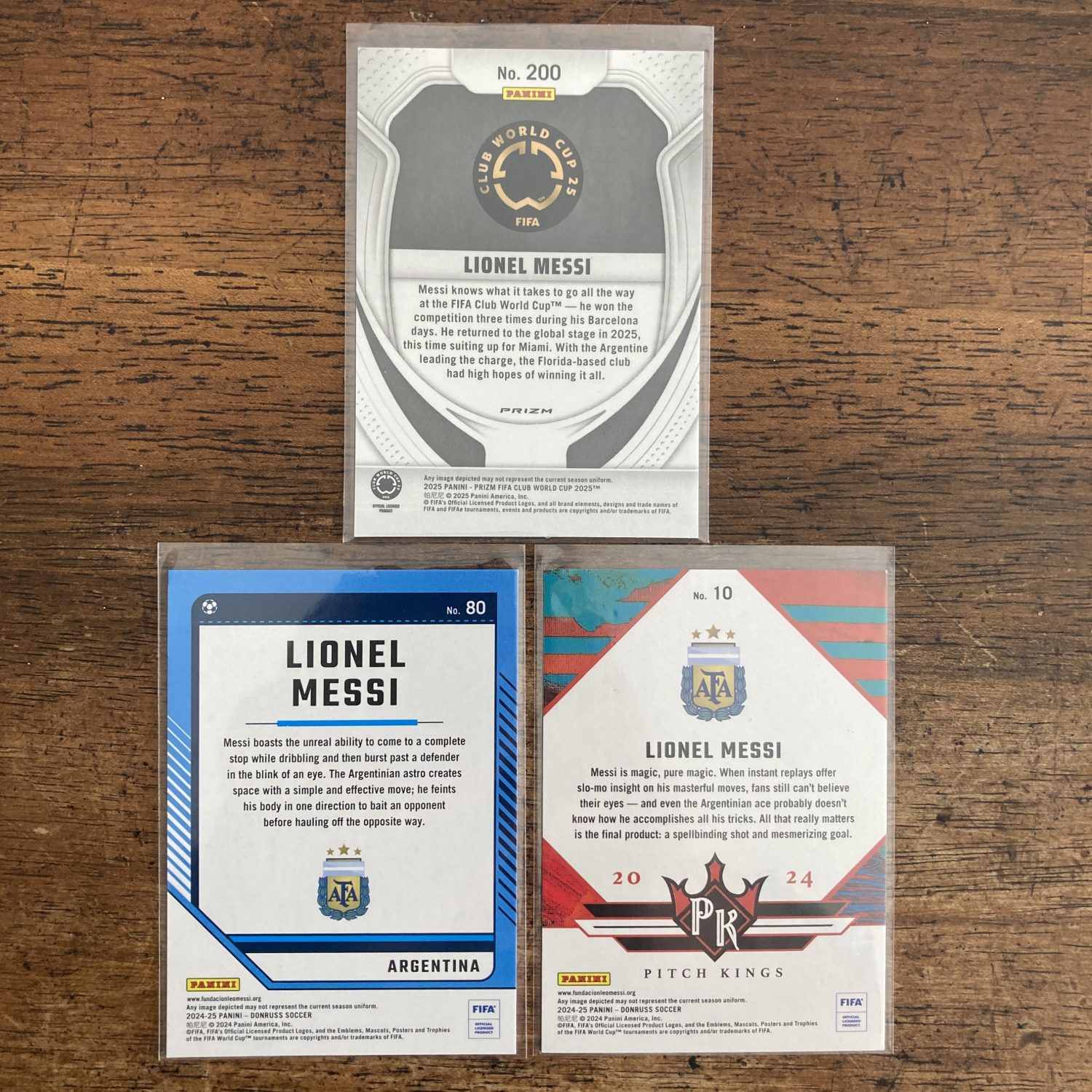 lionel messi lot of soccer cards - instant collection bundle pack