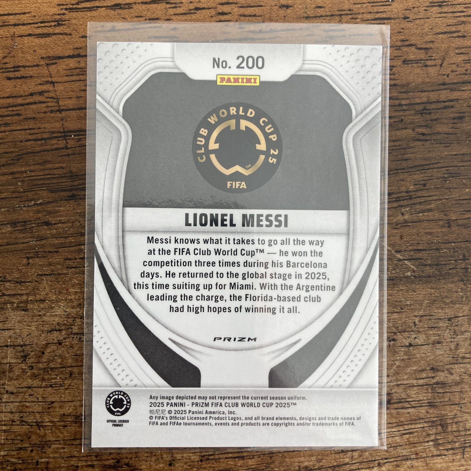 Lionel Messi Pack w/SP Silver Seismic Prizm & Insert, Lot of 3 Soccer Cards (617_5) - Image 5