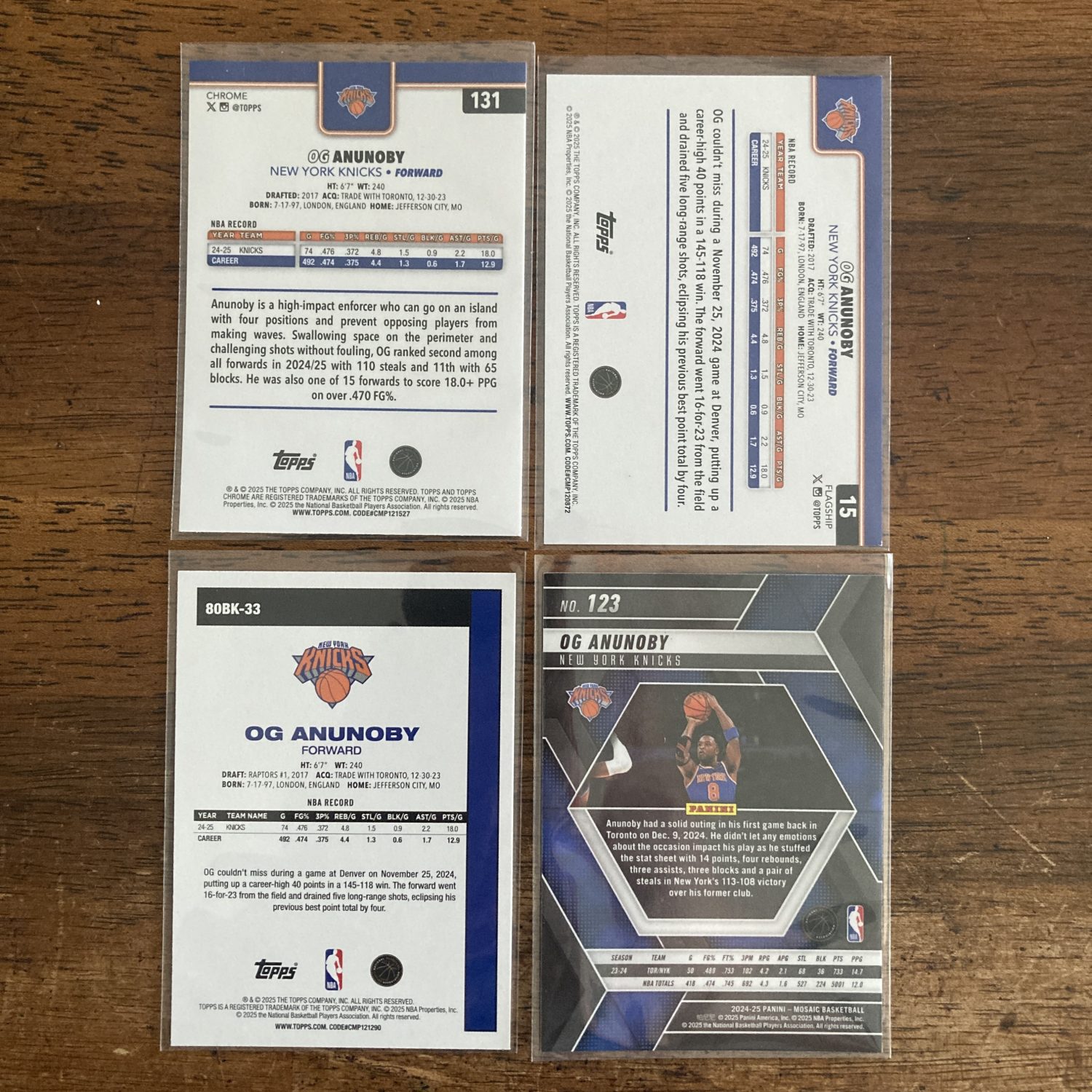 og anunoby lot of basketball cards - instant collection bundle pack