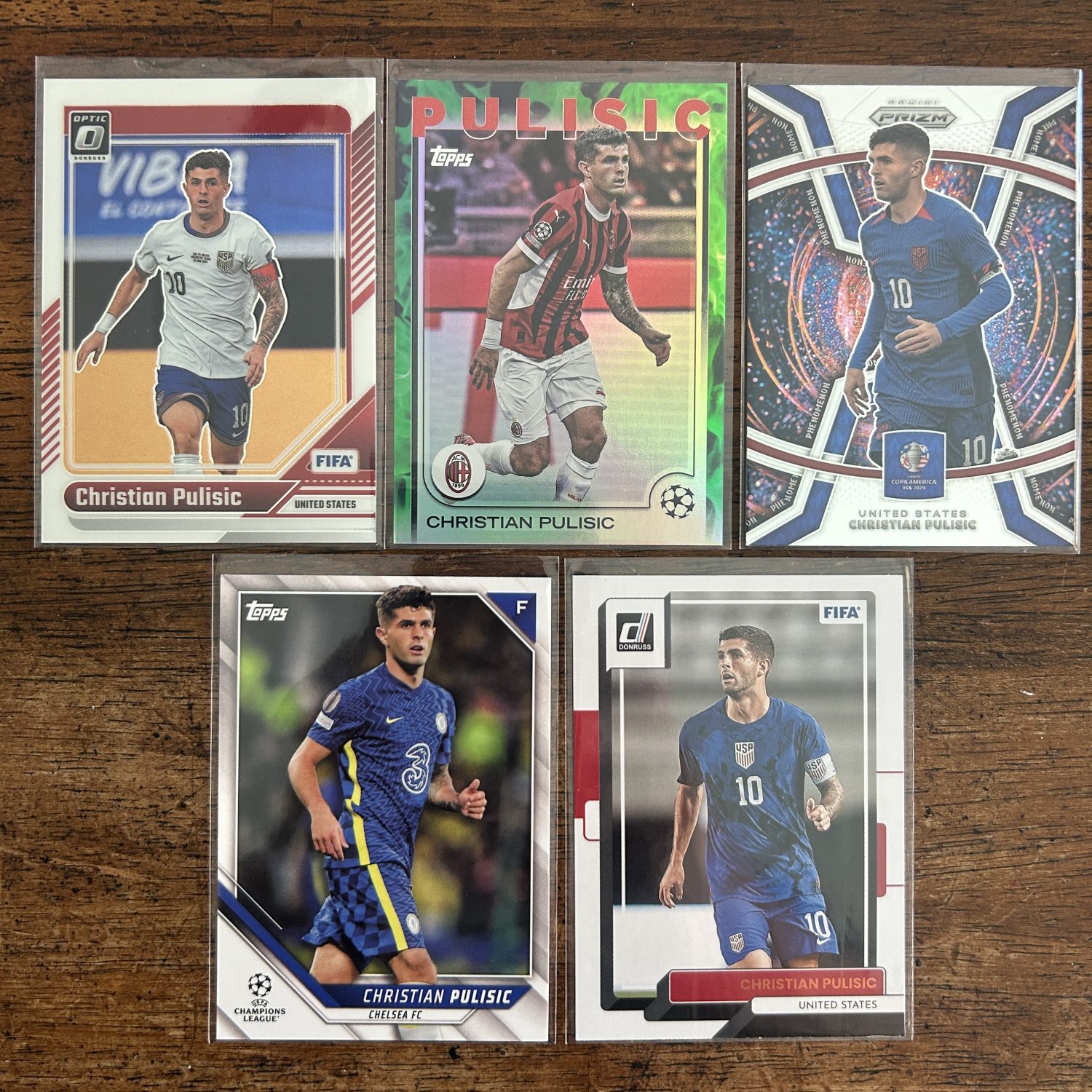 christian pulisic lot of soccer cards - instant collection bundle pack