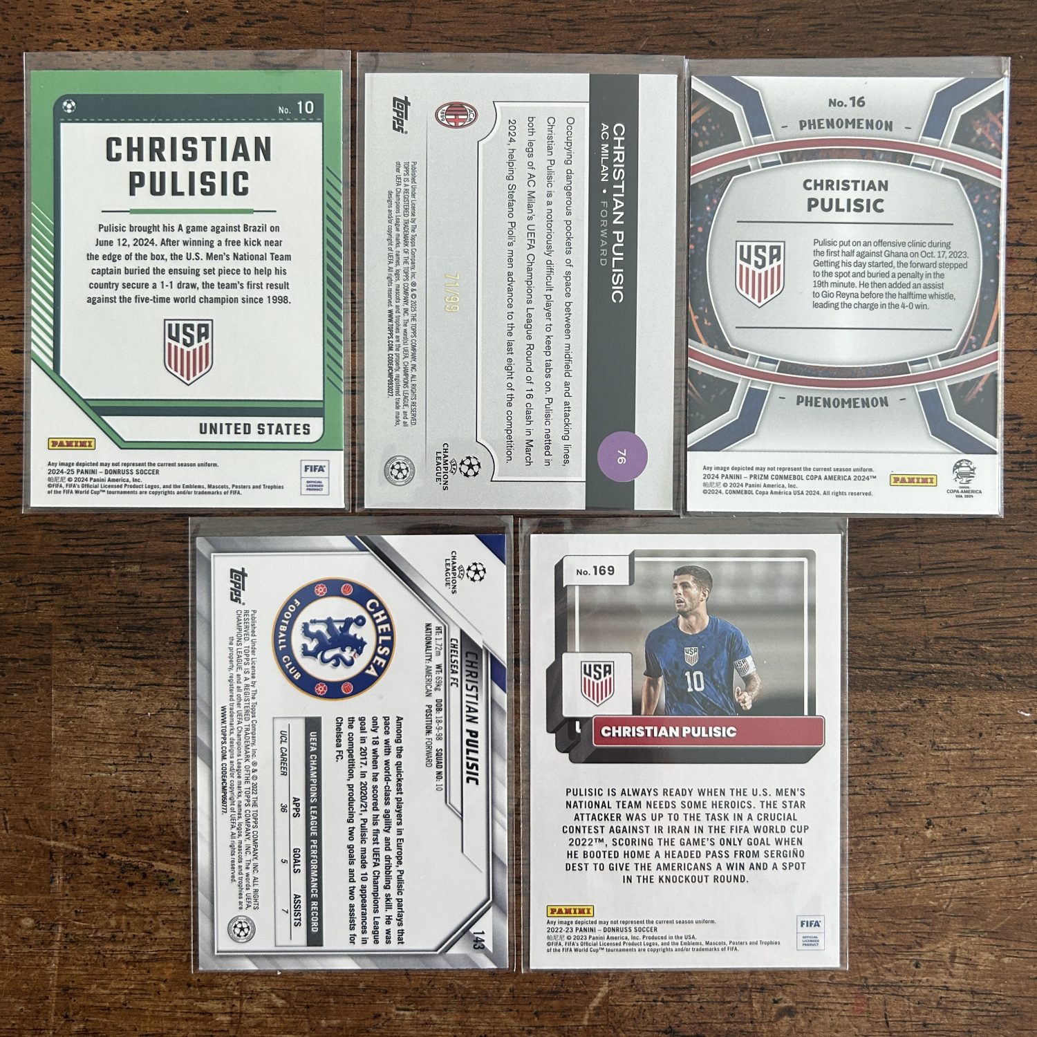 christian pulisic lot of soccer cards - instant collection bundle pack