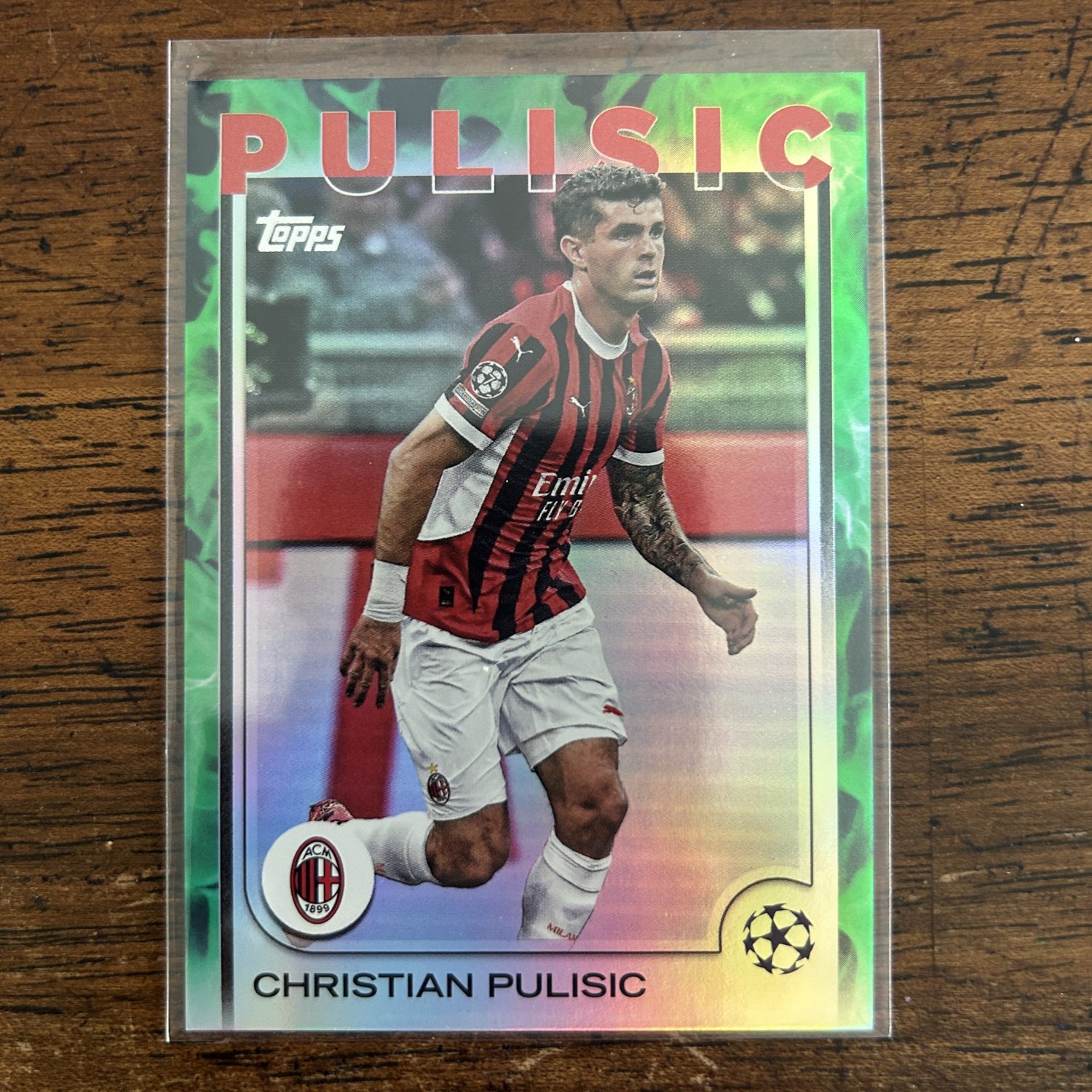 Christian Pulisic Pack w/#'ed /99 Green Inferno Refractor, Lot of 5 Soccer Cards (616_2) - Image 4