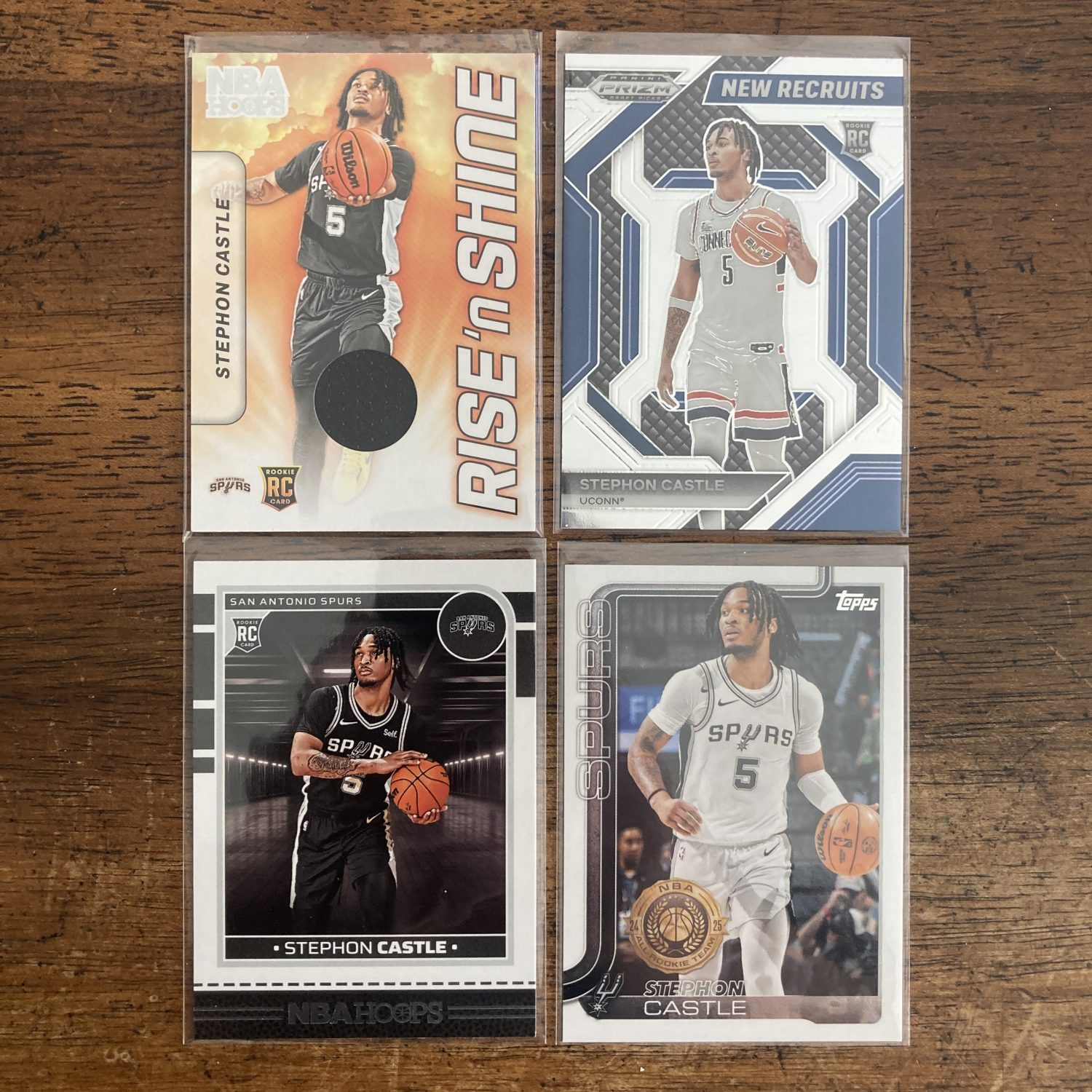 stephon castle lot of basketball cards, rookie rc - instant collection bundle pack