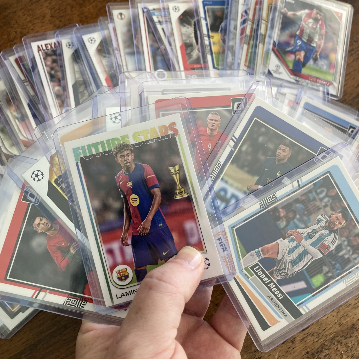 large lot of soccer cards featuring 60 different star players - instant collection bundle box pack