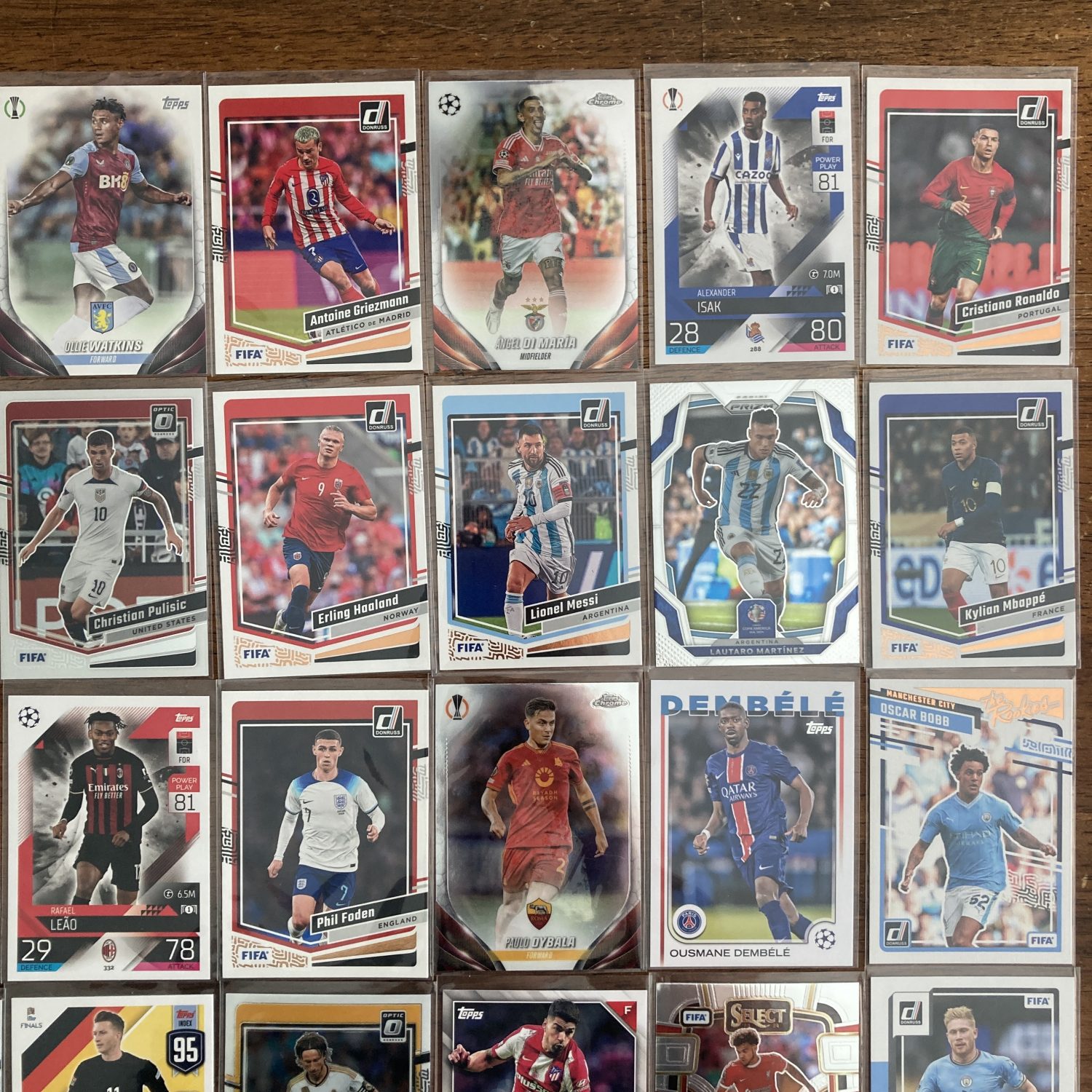 large lot of soccer cards featuring 60 different star players - instant collection bundle box pack