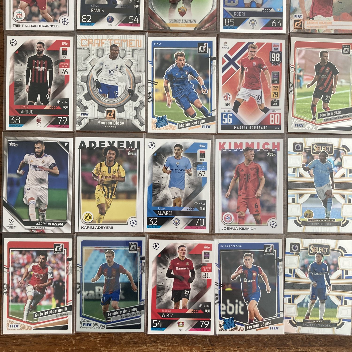 large lot of soccer cards featuring 60 different star players - instant collection bundle box pack