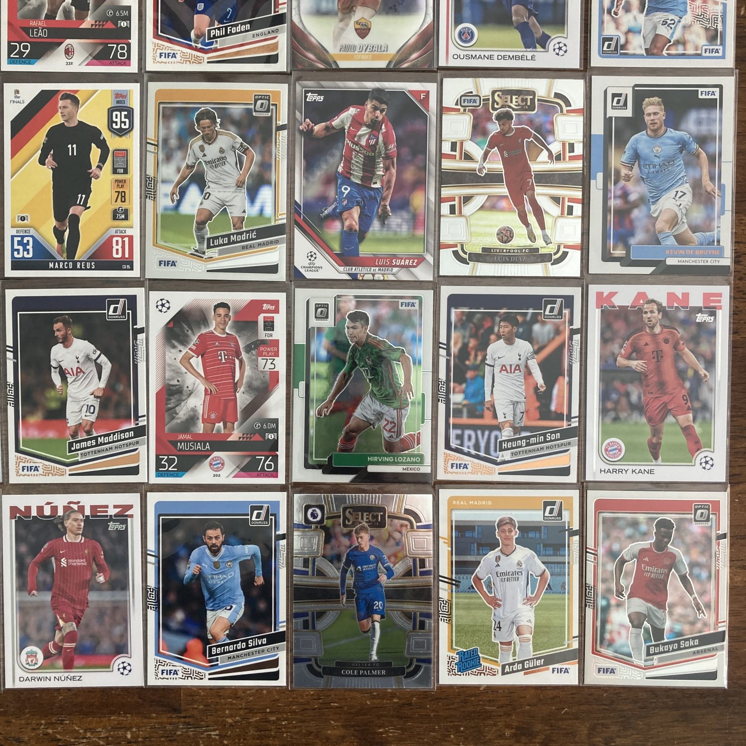 large lot of soccer cards featuring 60 different star players - instant collection bundle box pack
