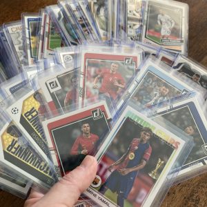 large lot of soccer cards featuring 60 different star players - instant collection bundle box pack