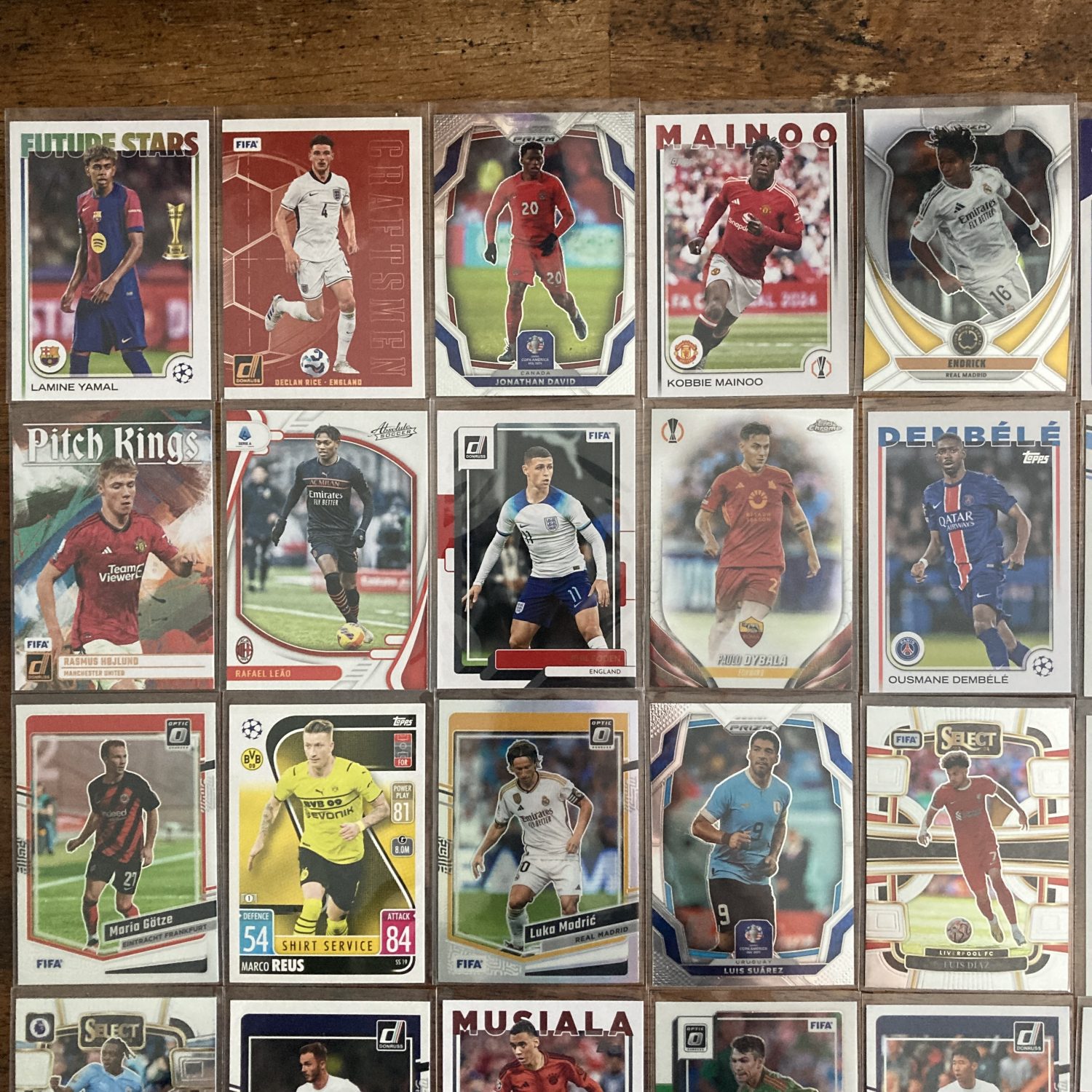 large lot of soccer cards featuring 60 different star players - instant collection bundle box pack