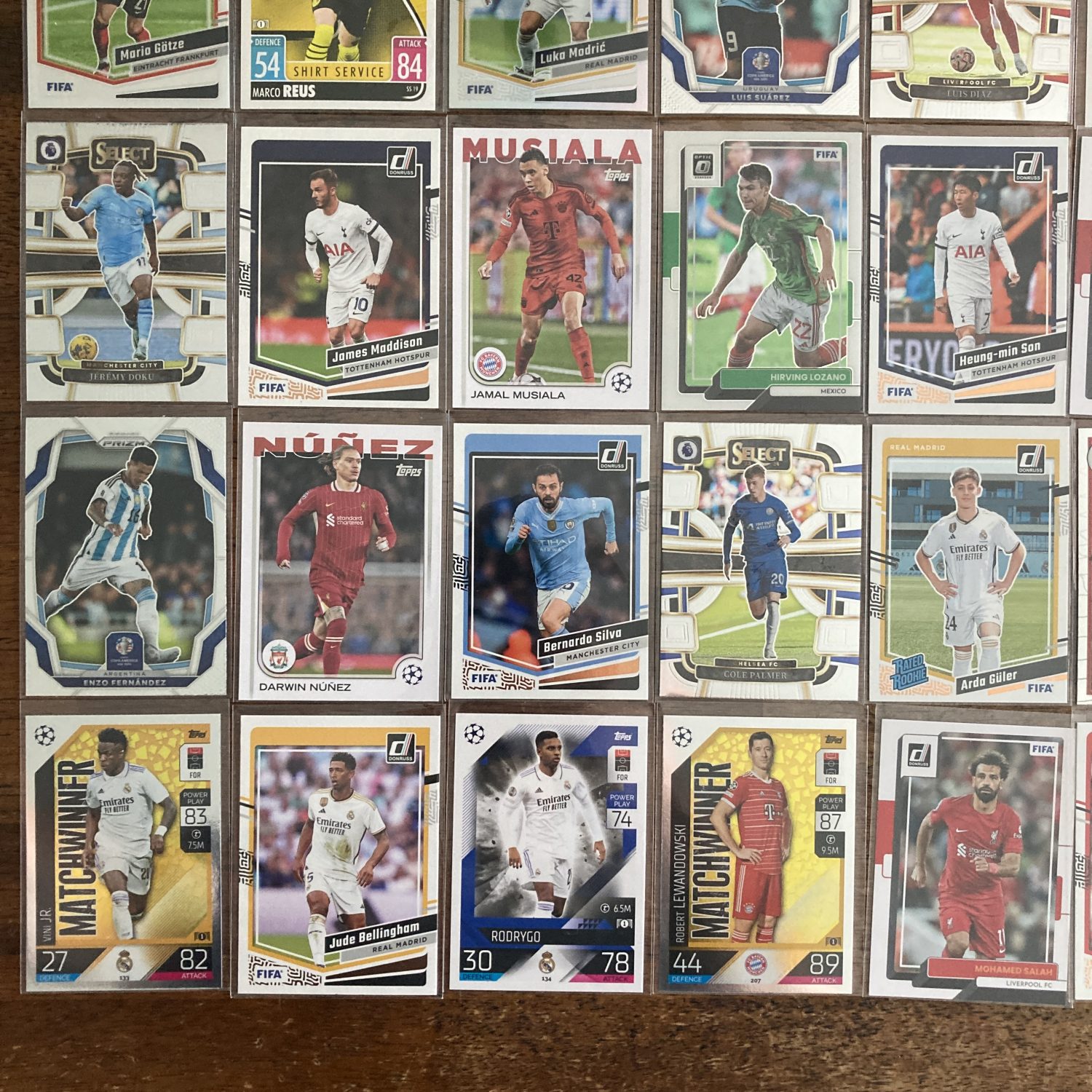 large lot of soccer cards featuring 60 different star players - instant collection bundle box pack
