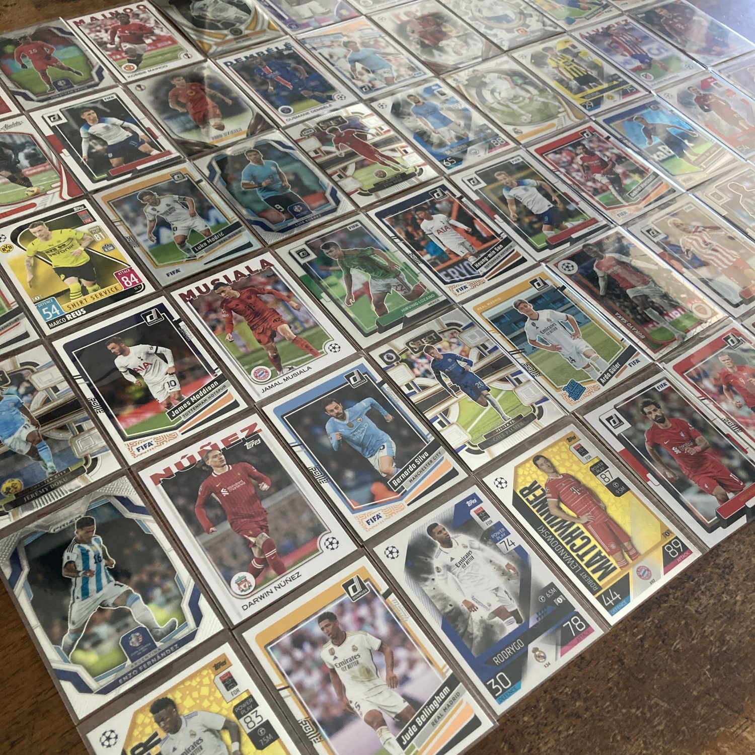 large lot of soccer cards featuring 60 different star players - instant collection bundle box pack