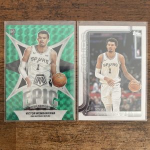 victor wembanyama lot of basketball cards, rookie rc - instant collection bundle pack