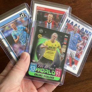 erling haaland lot of soccer cards - instant collection bundle pack