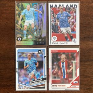 erling haaland lot of soccer cards - instant collection bundle pack