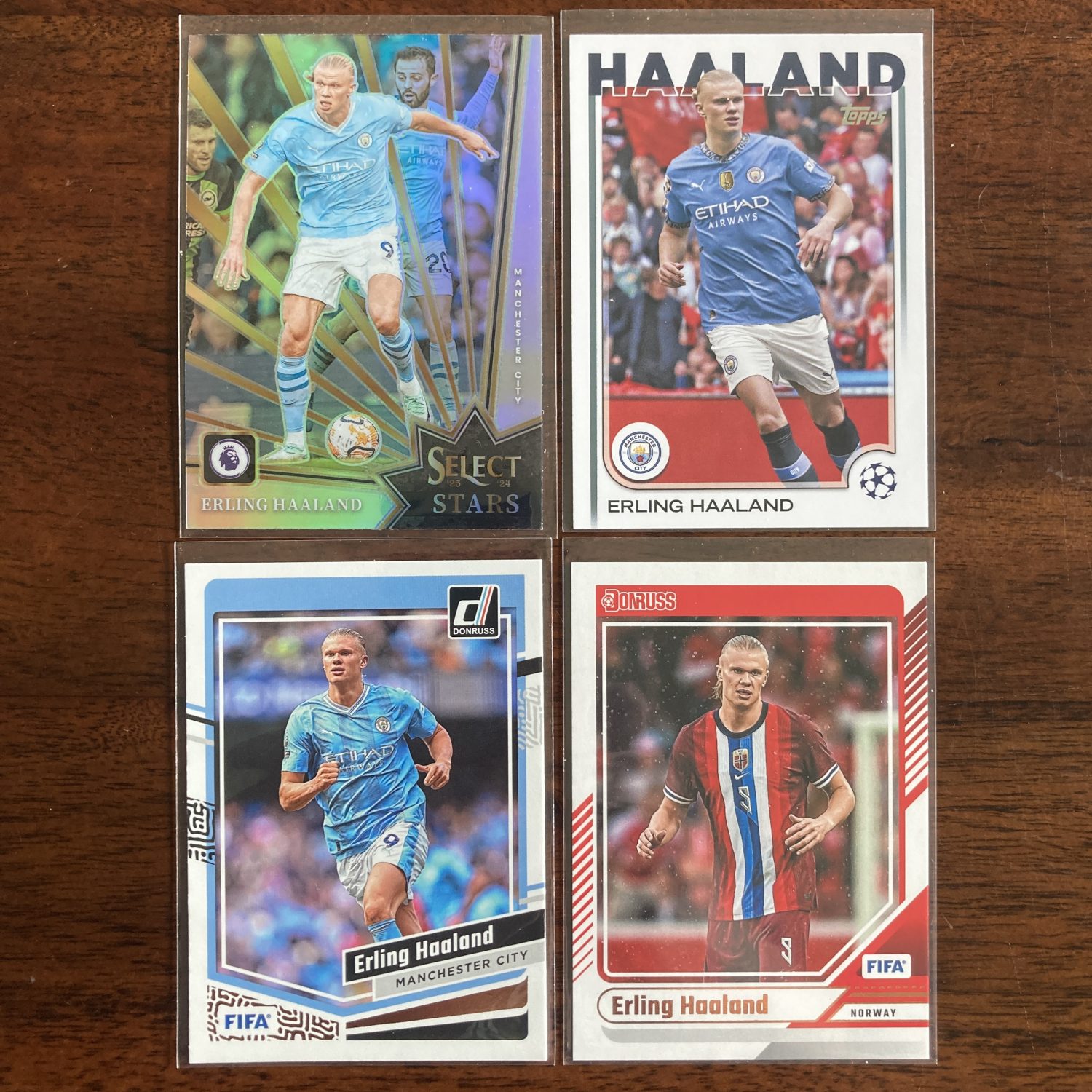 erling haaland lot of soccer cards - instant collection bundle pack