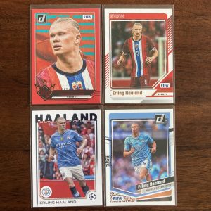 erling haaland lot of soccer cards - instant collection bundle pack