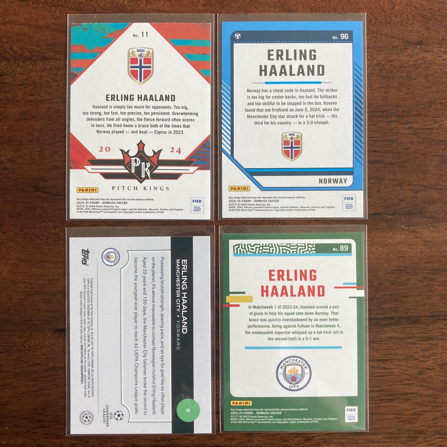 erling haaland lot of soccer cards - instant collection bundle pack