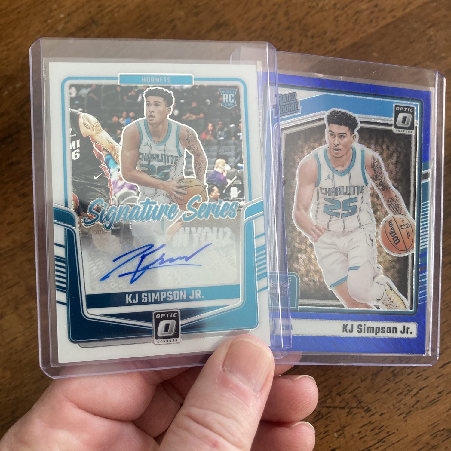 kj simpson jr lot of basketball cards, rookie auto, rc autograph - instant collection bundle pack